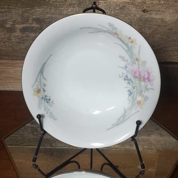 JAM2 Soup Bowl by Jamestown Dinnerware - Pink&Yellow Floral - - Picture 1 of 5